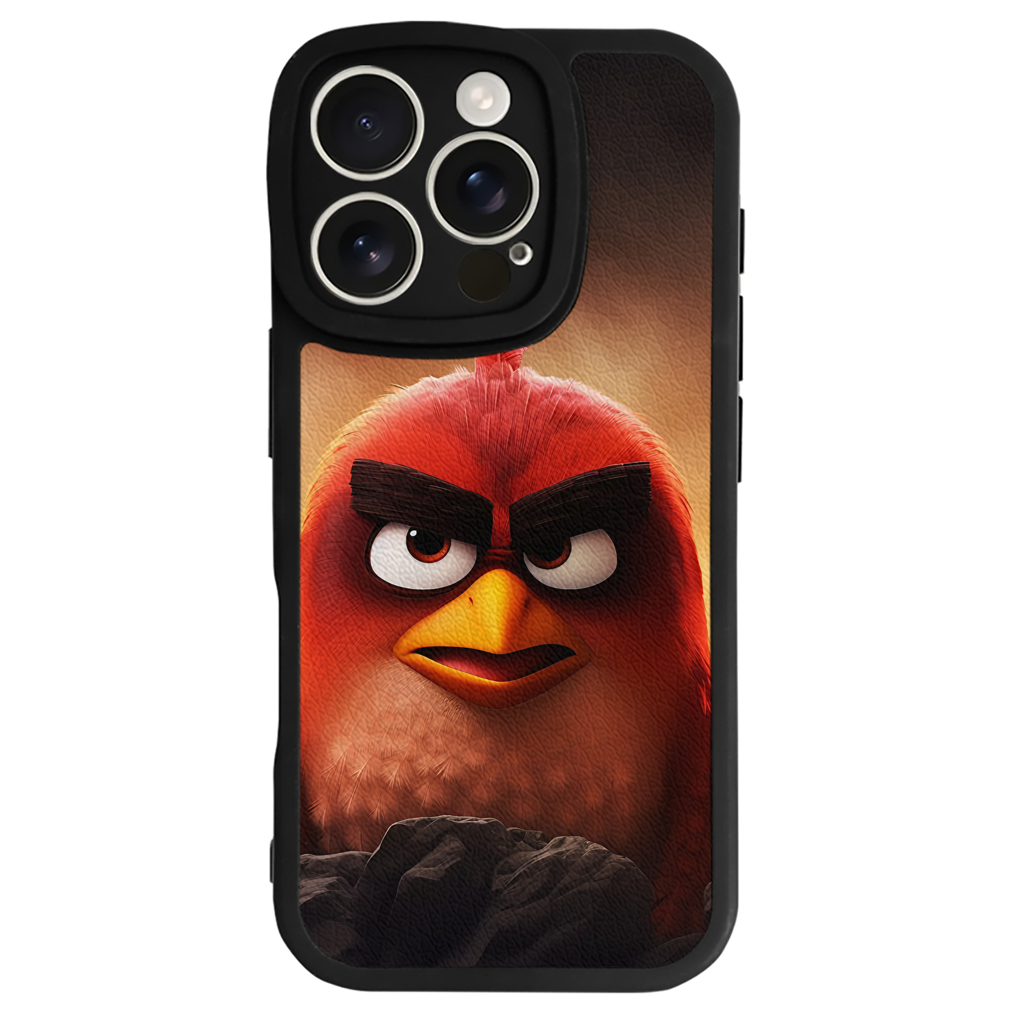 （画像用） Angry Birds アングリーバード 【iPhone 16シリーズ対応】シリコンスマホケース（レザー調） 材質：シリコン